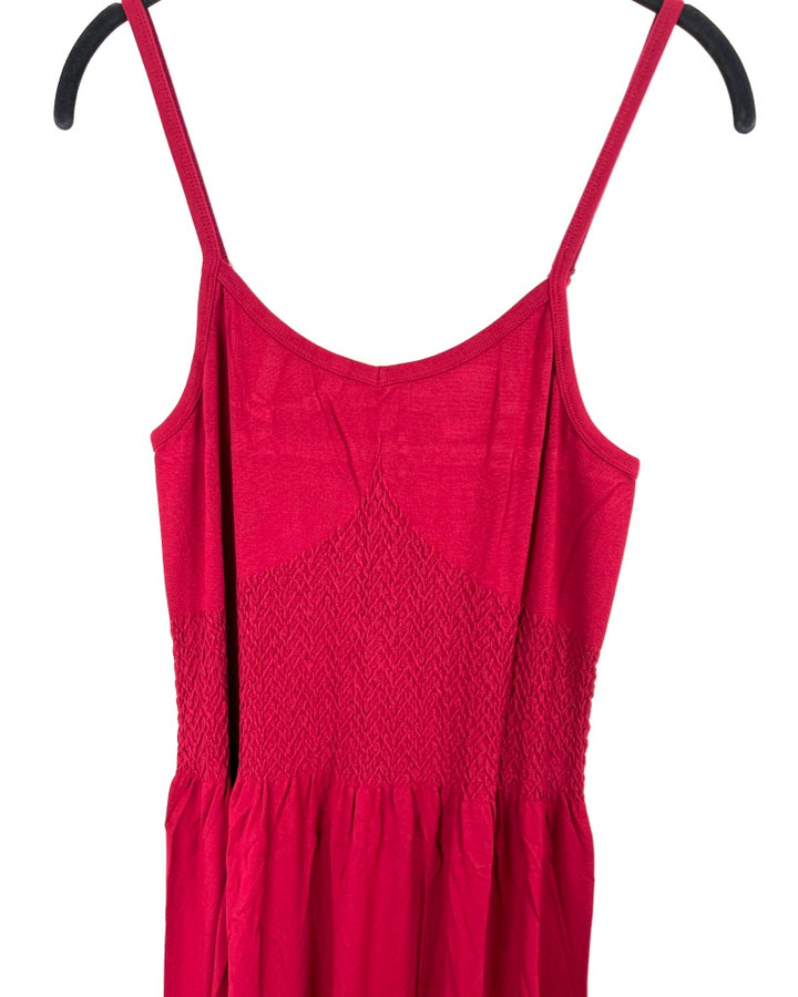 Burgundy Cami Maxi Dress - Large