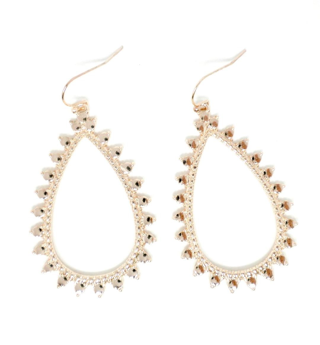 Stella & Ruby Rose Gold Teardrop Earrings - Donated From The Designer - The Fashion Foundation