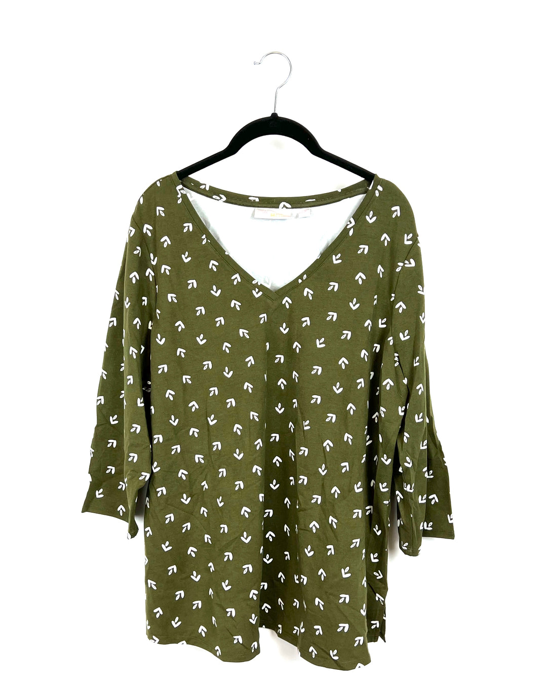 Green Abstract Top - Large/Extra Large