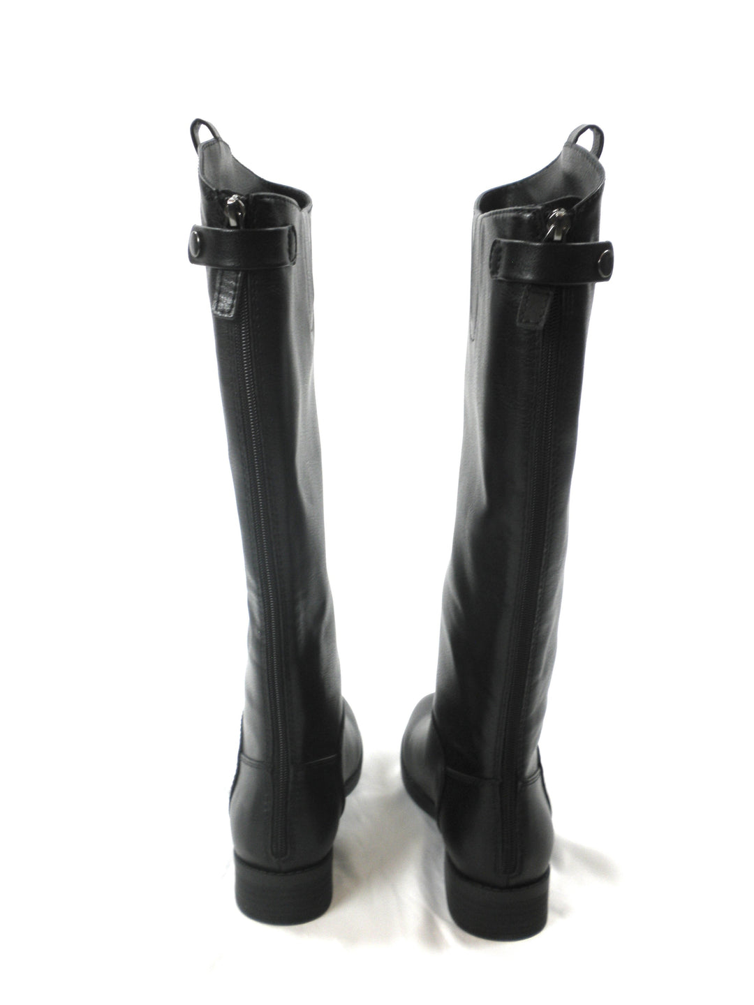 Amazon Essentials Black Faux Leather Boots - Size 8 - The Fashion Foundation