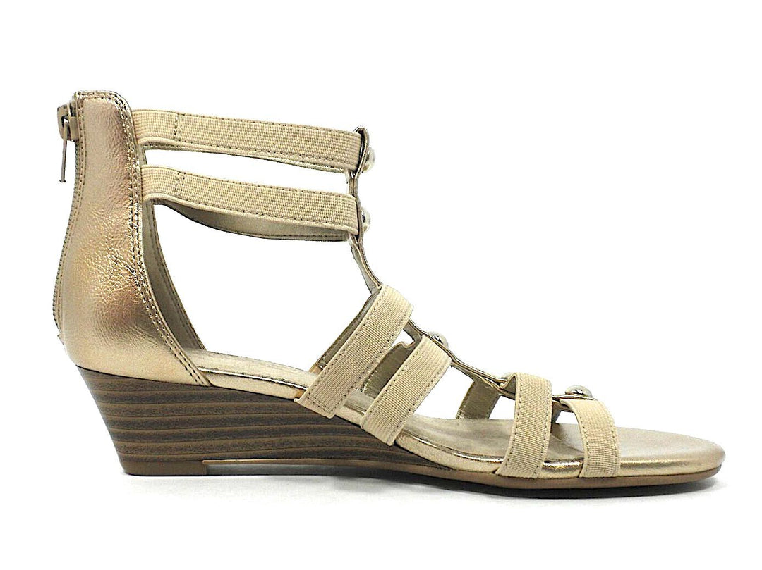 Aerosoles Gold Strappy Sandal - Size 6 - The Fashion Foundation