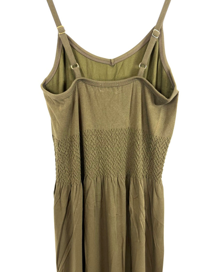 Army Green Cami Maxi Dress - Large
