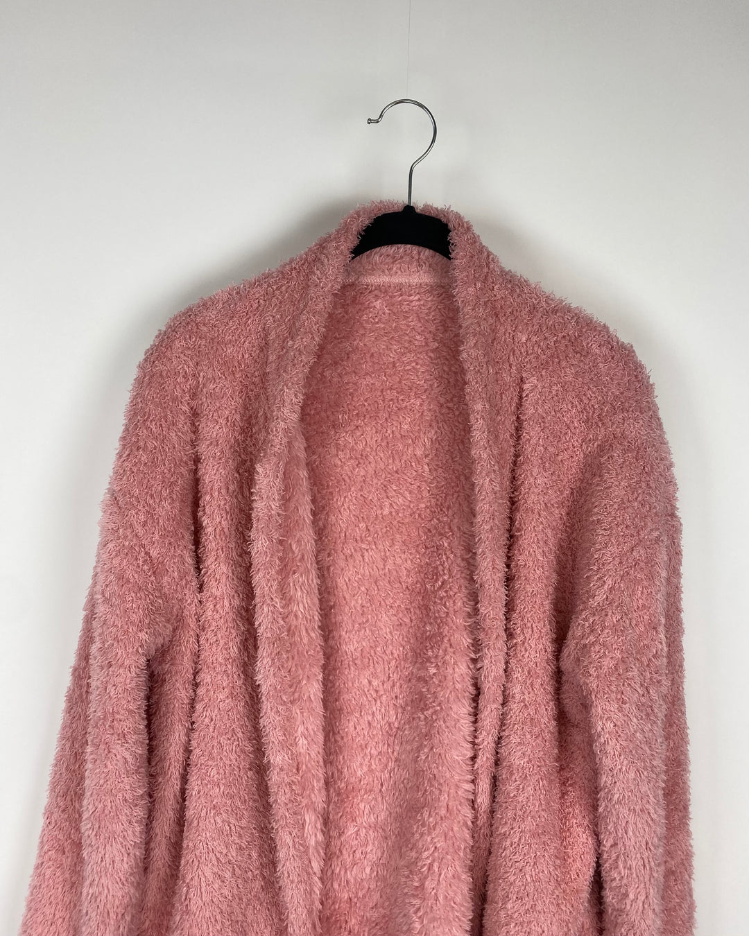 Pink Fuzzy Cardigan - Small