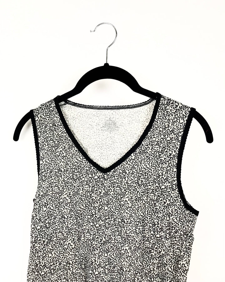 Dainty Leopard Print Tank Top - Small