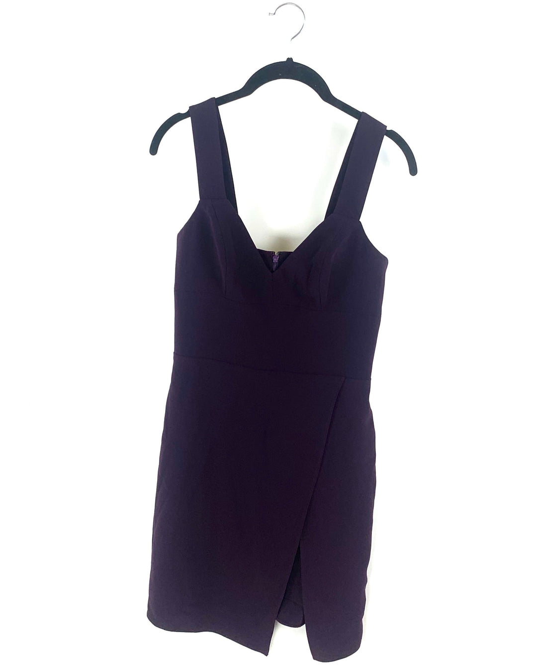 Plum V-Neck Dress- Small