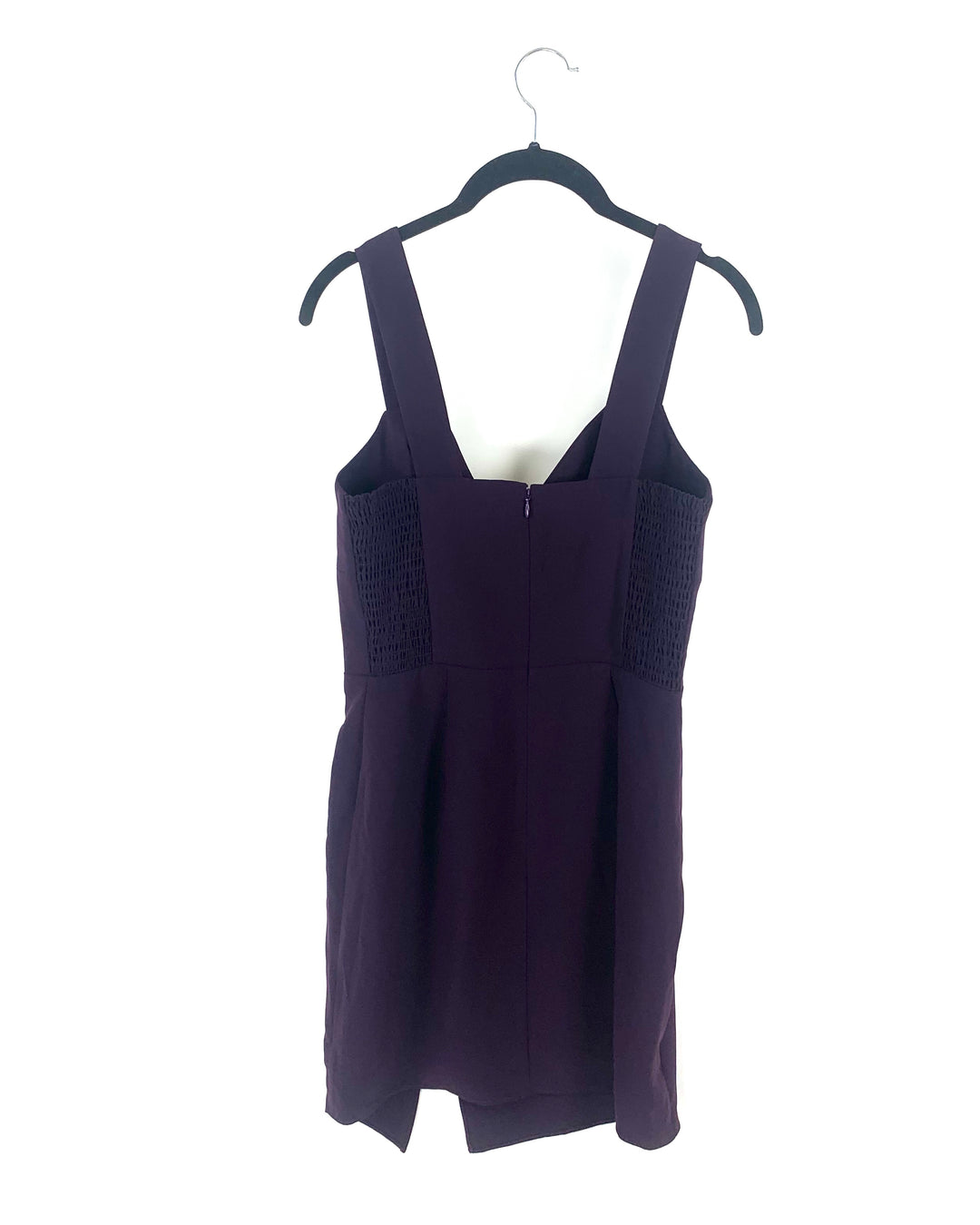 Plum V-Neck Dress- Small