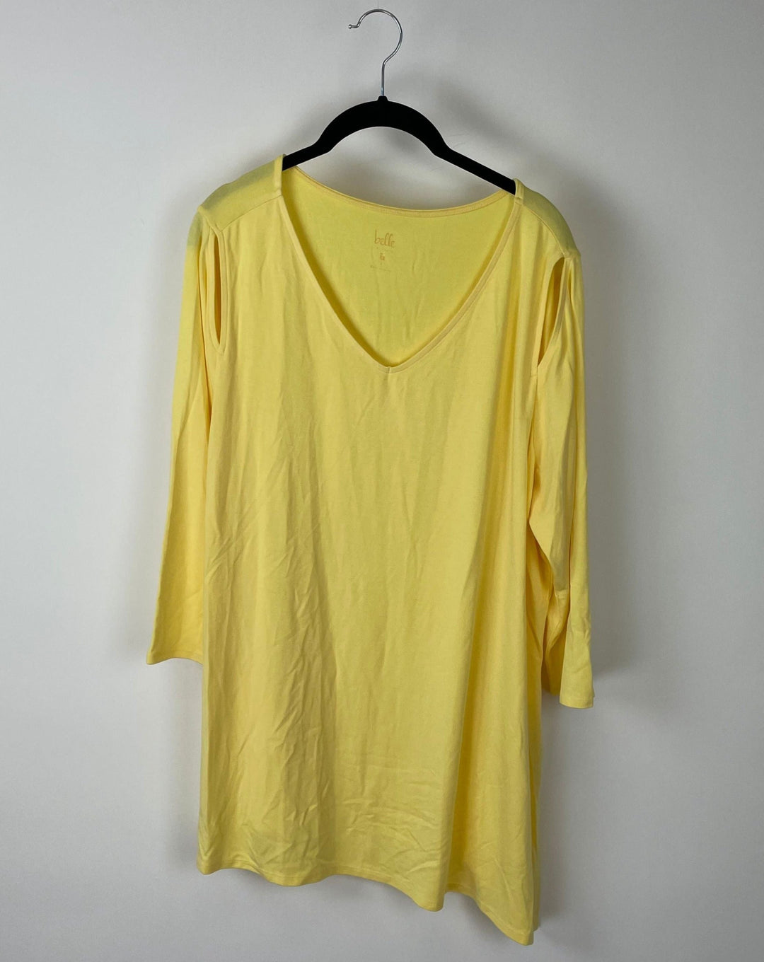 Bright Yellow Cut Out Top - Large/Extra Large