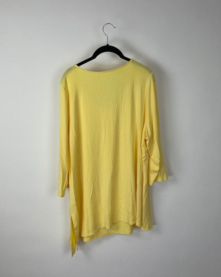 Bright Yellow Cut Out Top - Large/Extra Large