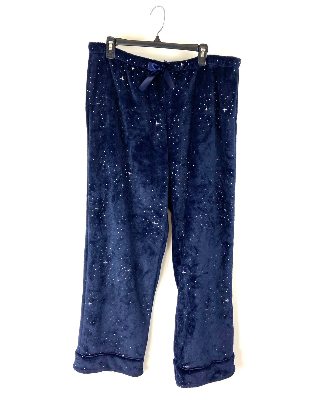 Navy Blue Fleece Pajama Pants- XL/1X