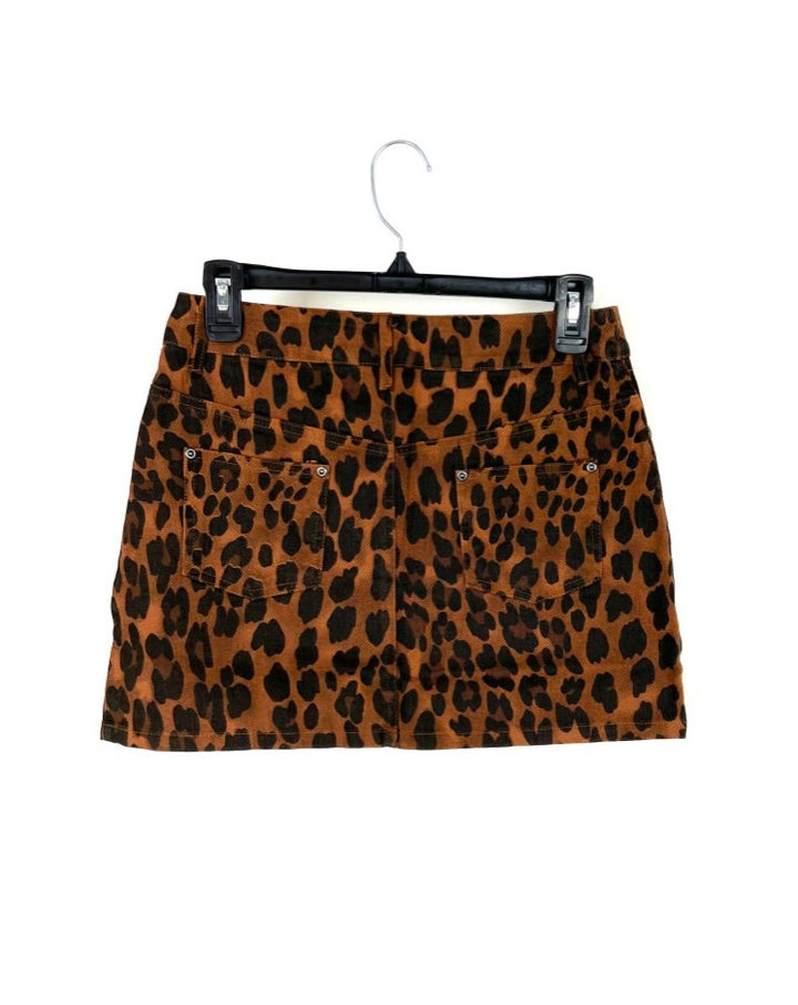 Tan Cheetah Mini Skirt - Small, Medium, Large