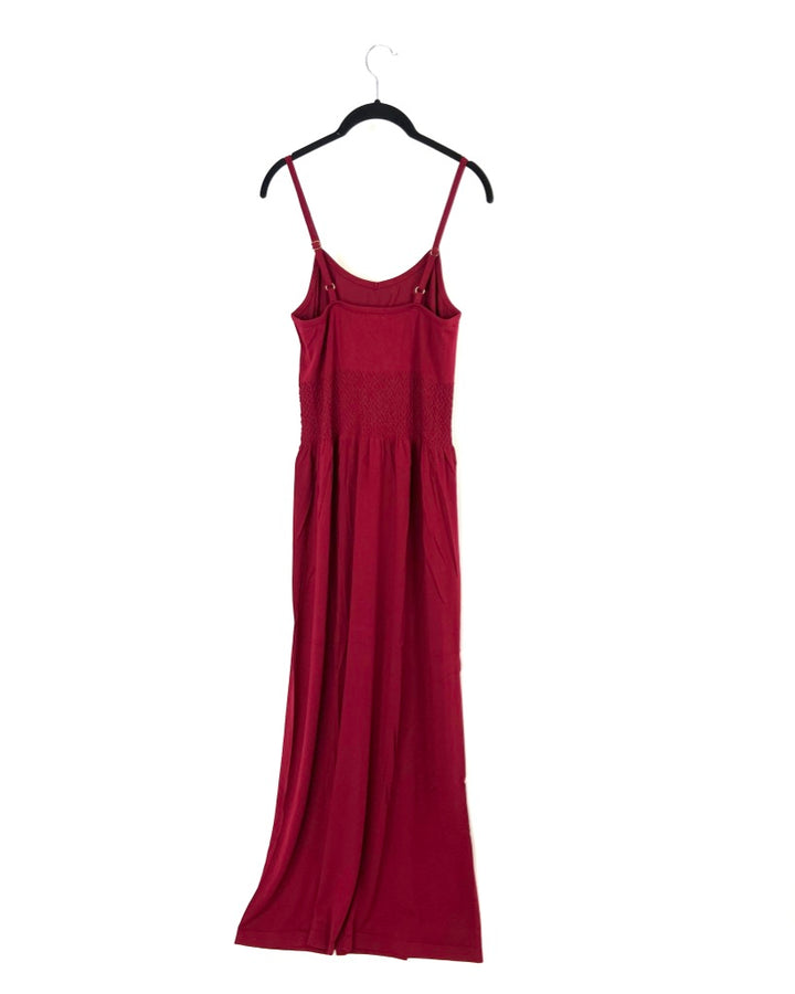 Burgundy Cami Maxi Dress - Large