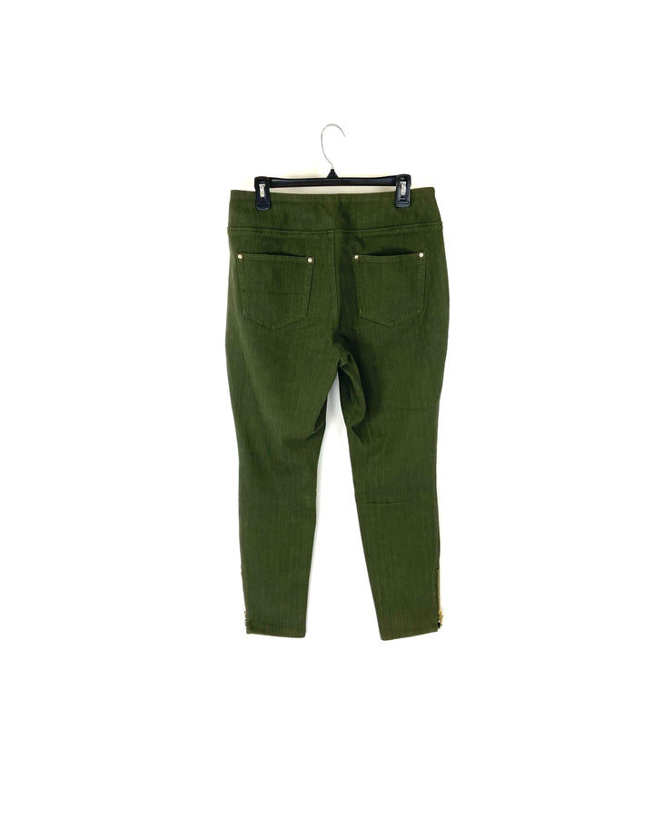 Dark Green Jeans - Size 12/14