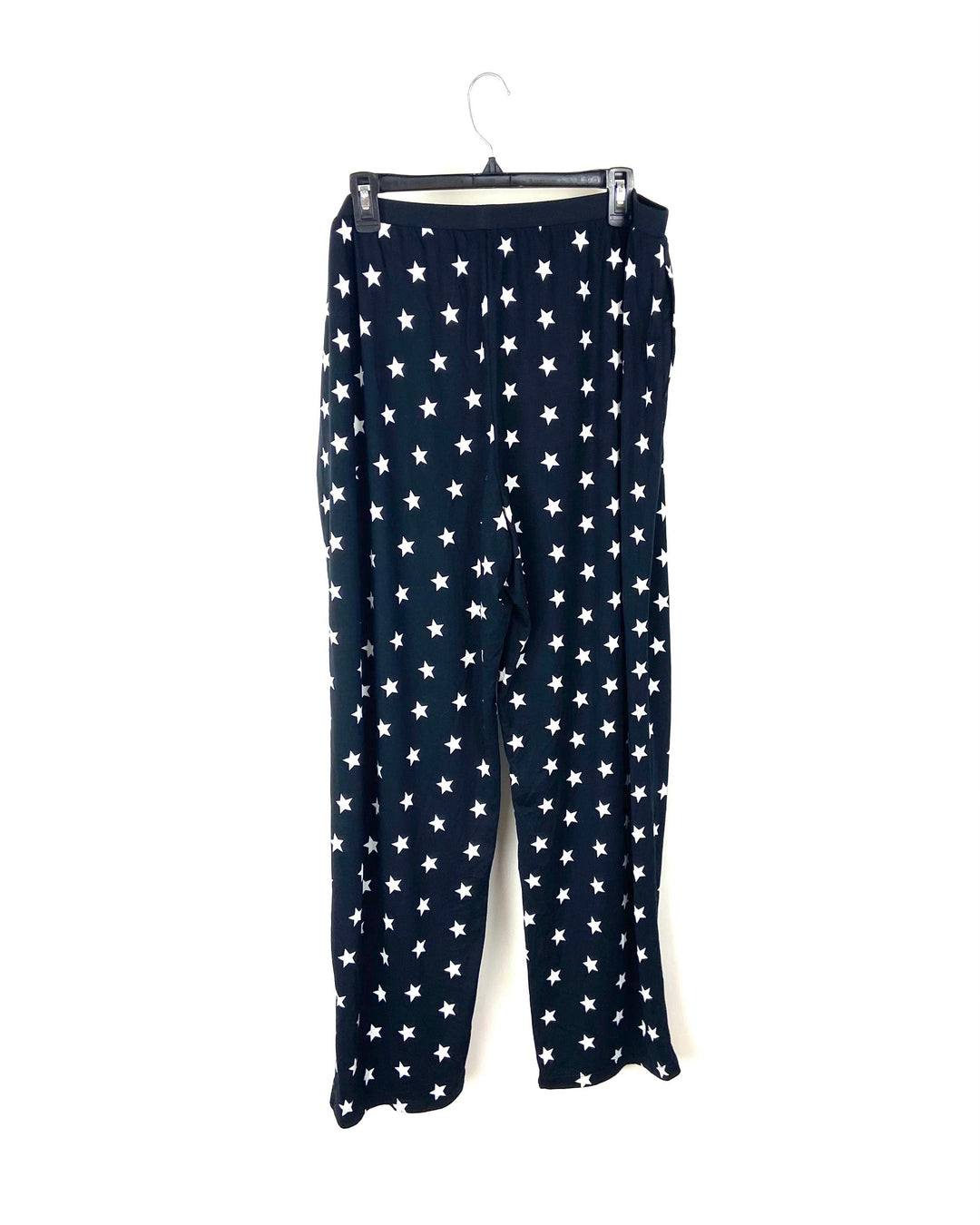 Black Star Print Pajama Pants - 2X