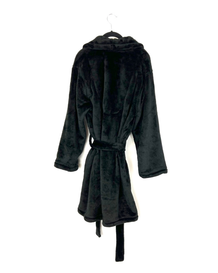 Black Fuzzy Robe - Small/Medium