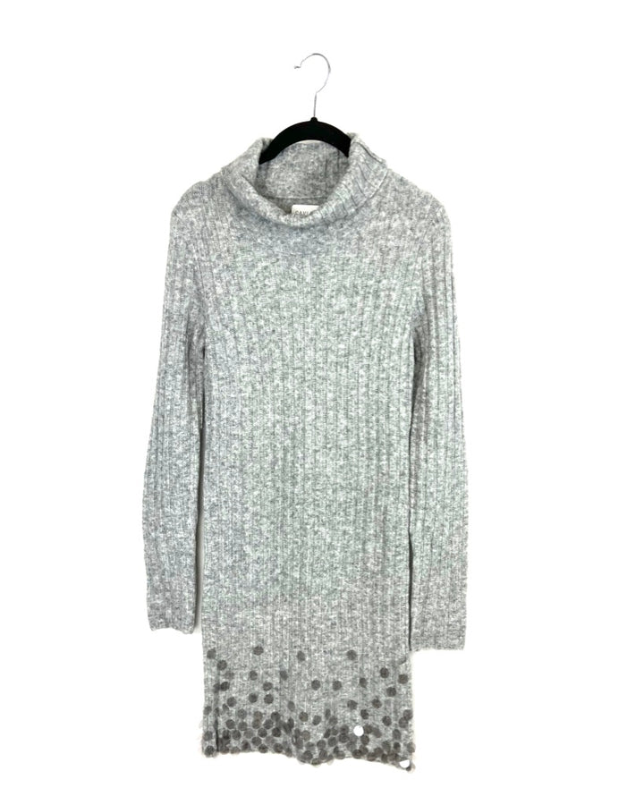 Grey Sweater Dress - Extra Small, Small