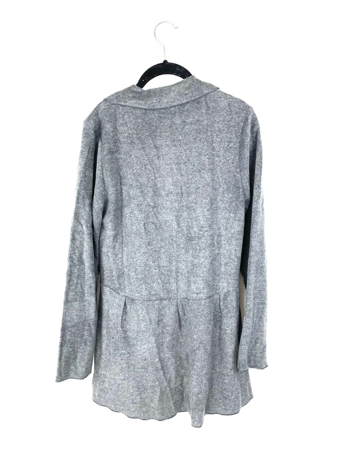 Grey Open Cardigan - Small