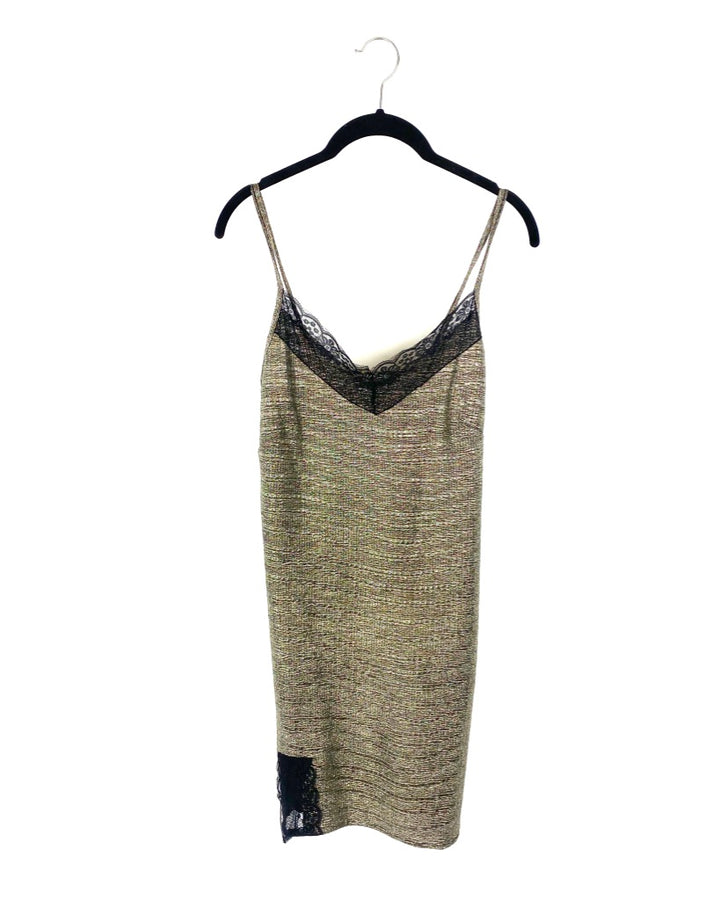 Metallic Slip Dress - Size 6/8