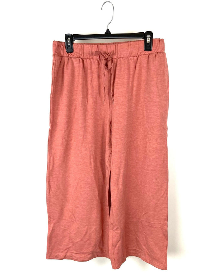 Pink Cropped Sweat Pants - Small/Medium