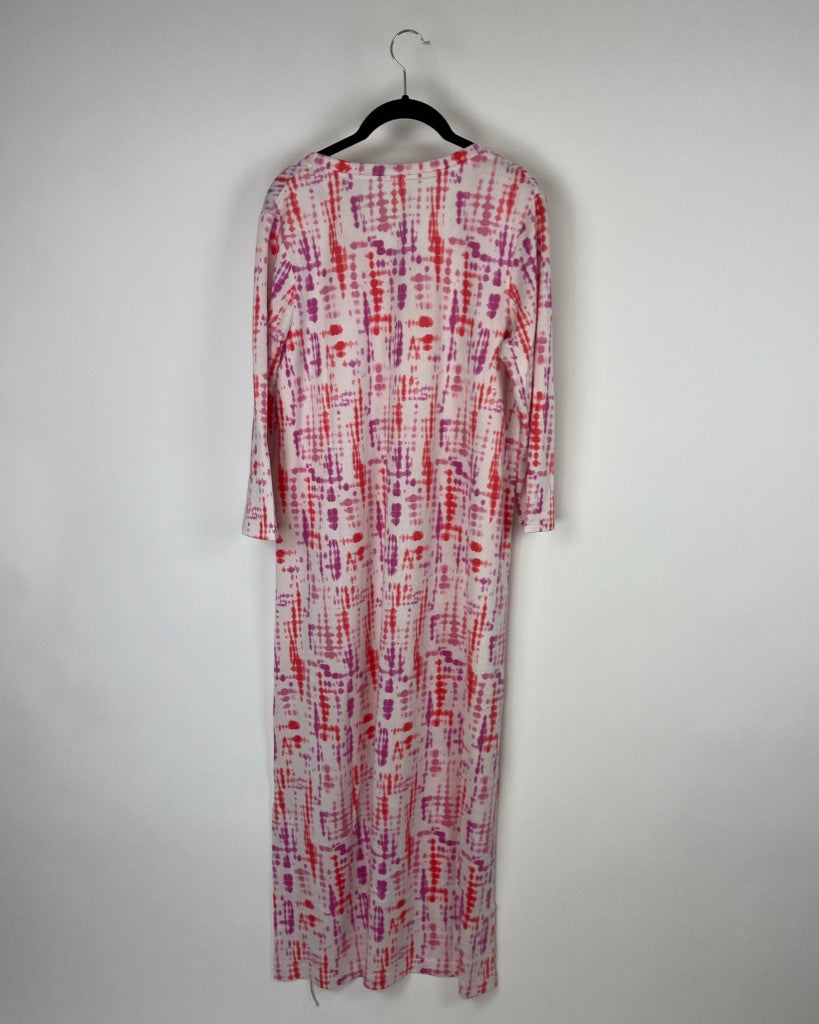 Pink And Purple Tie Dye Maxi Dress - Size 6/8 and 10/12