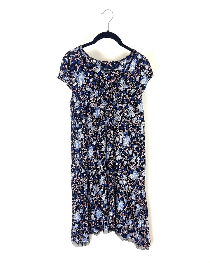 Ruffle V-Neck Nightgown - Small
