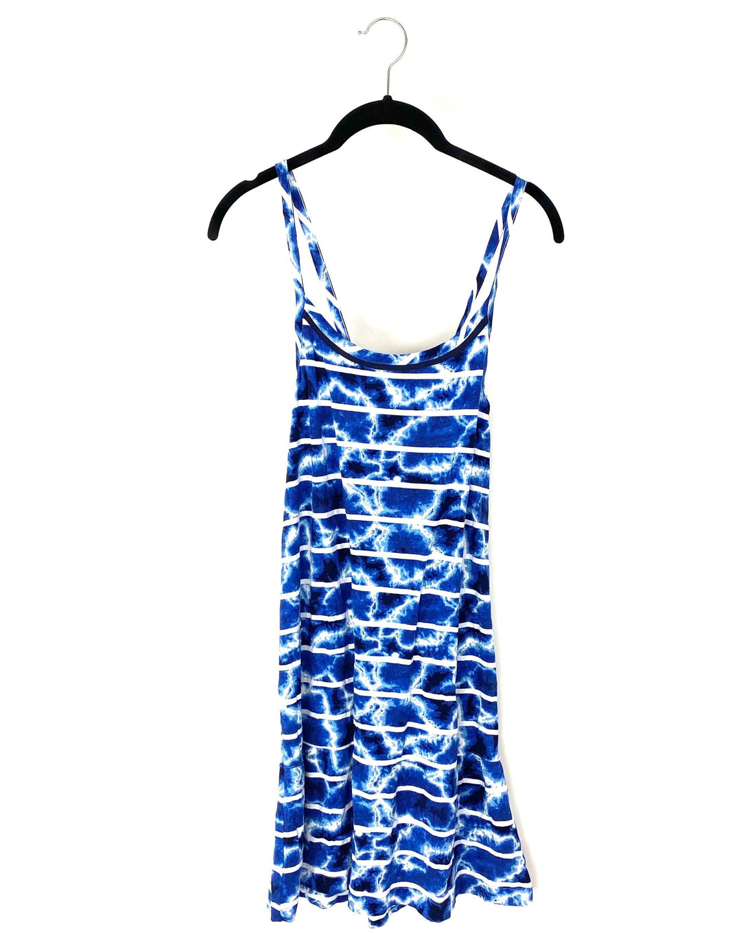 Blue Tie Dye Lounge Dress - Small