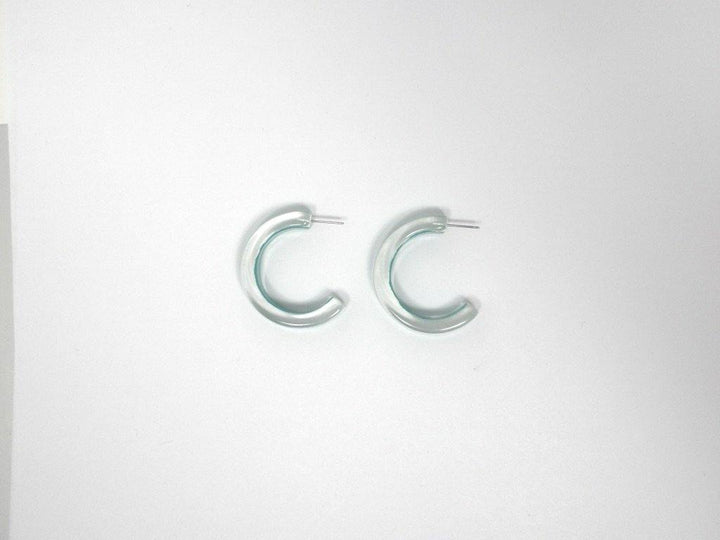Turqoise Plastic Earrings - The Fashion Foundation - {{ discount designer}}