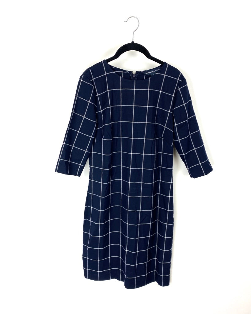 Blue Checkered Dress - Size 4