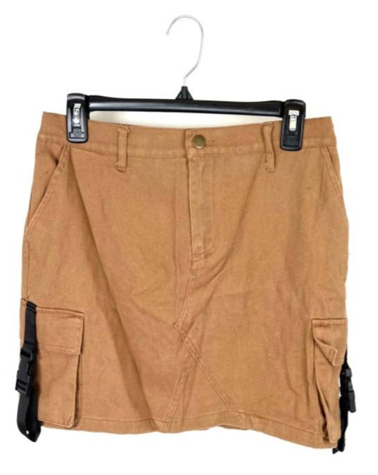 Brown Cargo Mini Skirt - Small, Medium and Large